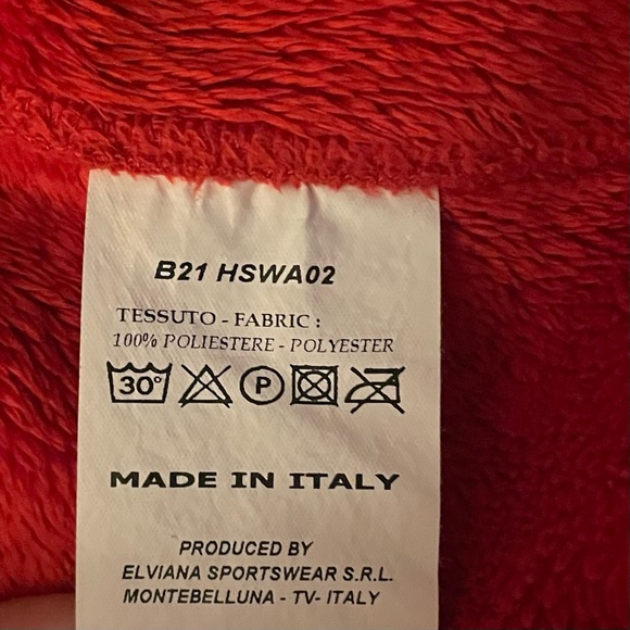 HELL IS FOR HEROES Red Full Zip Fleece Jacket - Picture 7 of 7